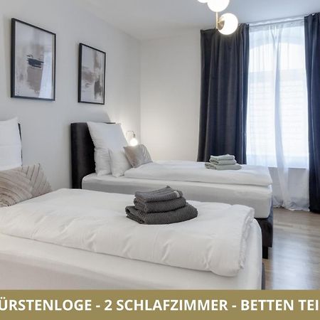 Neu Fewo Fuerstenloge 1-6 Pers Hinter Dem Markgraeflichen Opernhaus - 2 Schlafzimmer Mit Boxspringbetten 4 Einzel Oder 2 Doppelbetten, Balkon Und Einbaukueche, Barrierearm Bayreuth Exteriör bild
